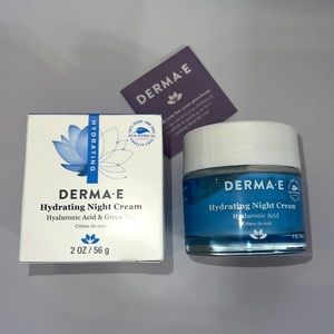 Derma E Hydrating Night Cream Moisturizer  Hyaluronic Acid